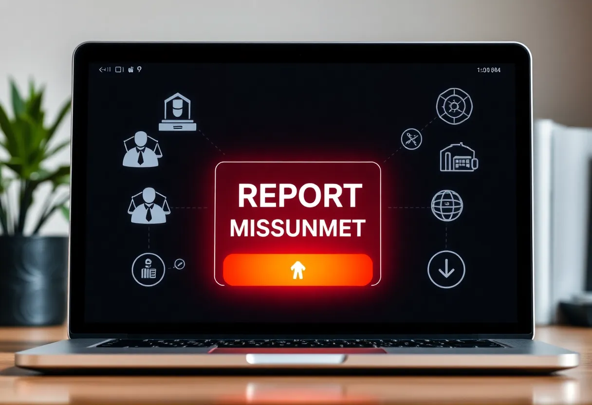 Screenshot of California's new online portal for reporting federal misconduct