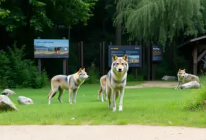 California Wolf Center featuring gray wolves and natural surroundings