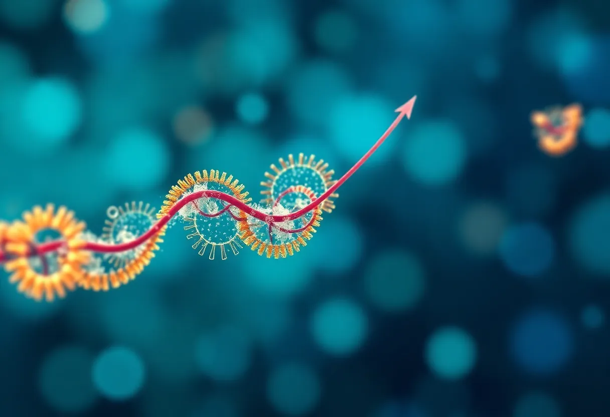 Illustration of Capricor Therapeutics stock surge after clinical trial success