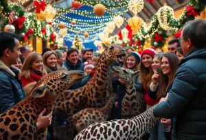 Rescued animals at the Christmas with the Animals fundraiser