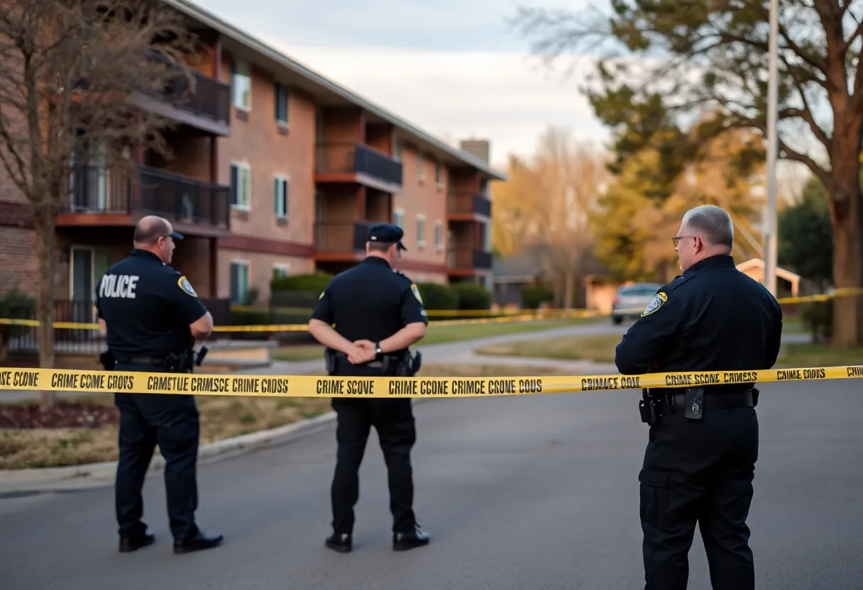 Police officials at the scene of a double homicide in Chula Vista