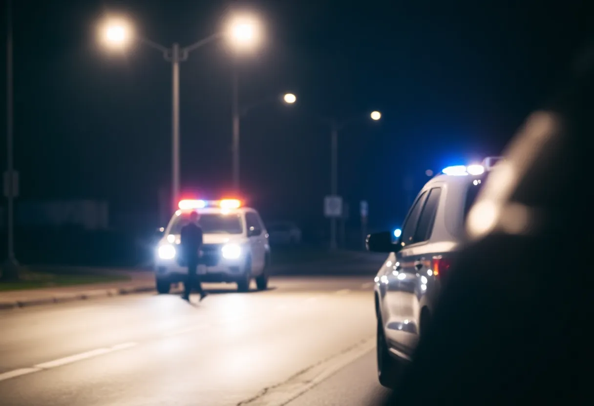 Police lights at a shooting scene in Chula Vista.