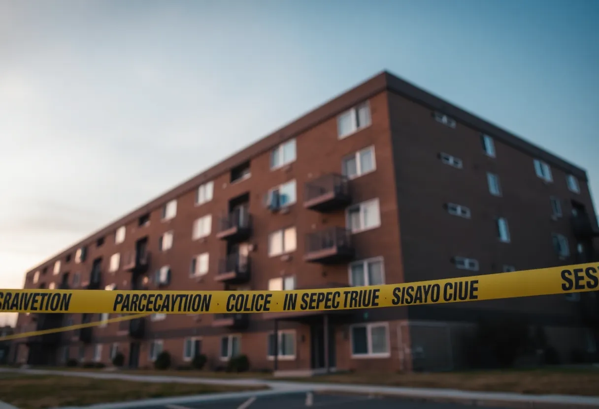 Scene of the Chula Vista apartment shooting with police activity.