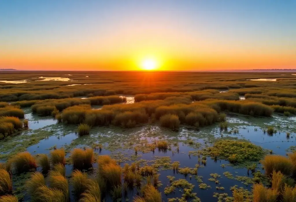 Coastal marshland habitat in San Diego