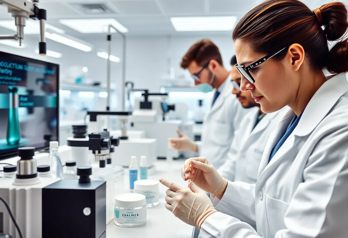 Laboratory where Dermata Therapeutics develops skincare products