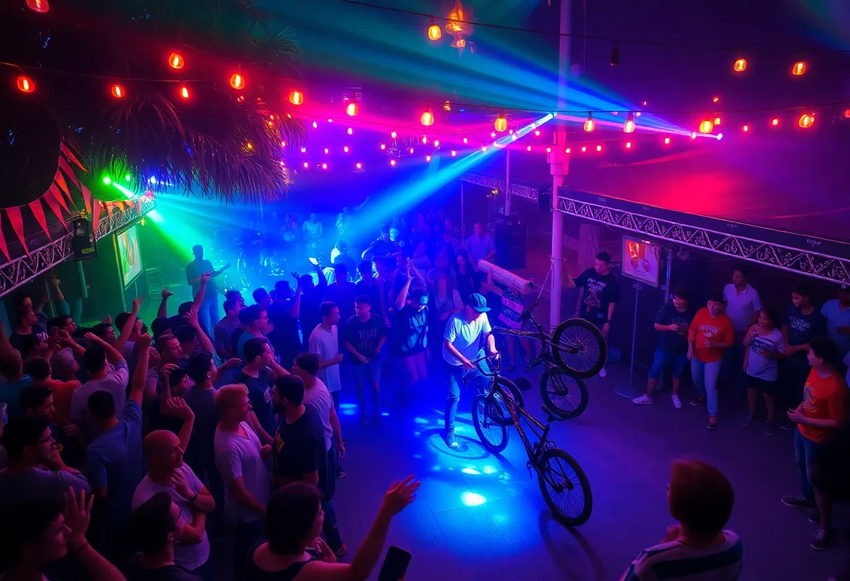 Crowd enjoying the NYE pre-party with DJ Snowden in San Diego