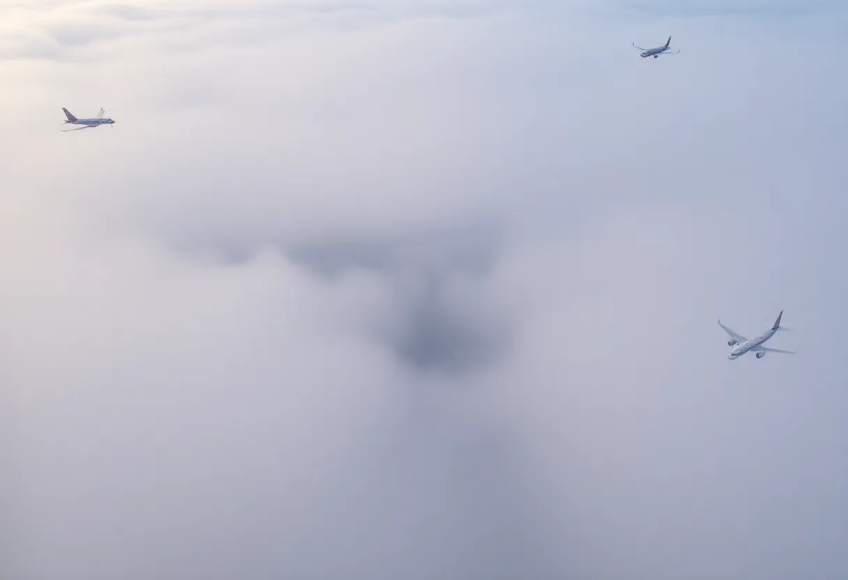 Dense fog at San Diego International Airport causing flight delays