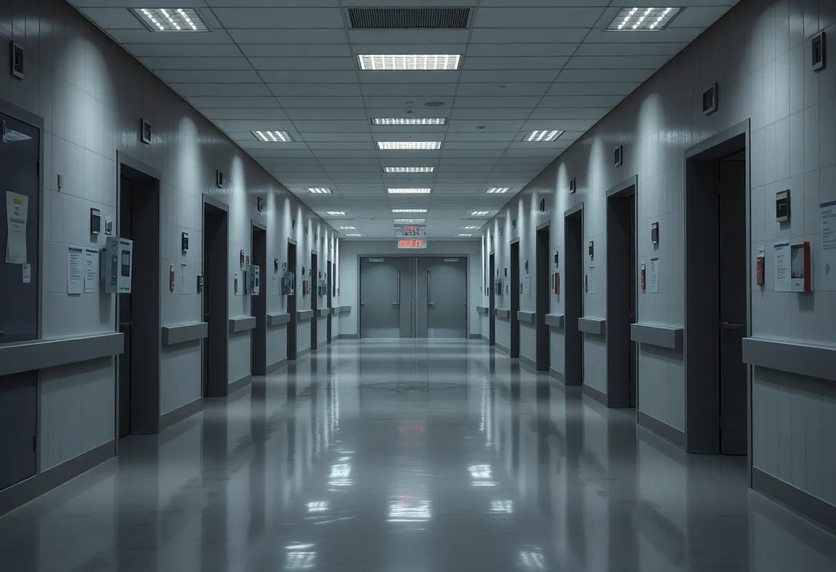 A prison hospital representing healthcare in corrections.