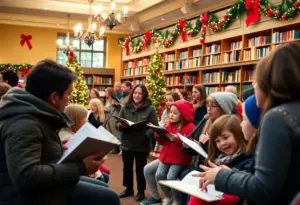 Families enjoying a holiday concert at Carmel Valley Library
