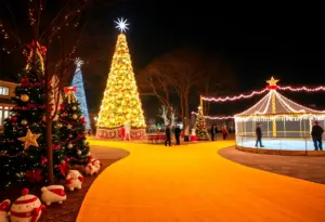 Holiday decorations at Hotel del Coronado inspired by Oz
