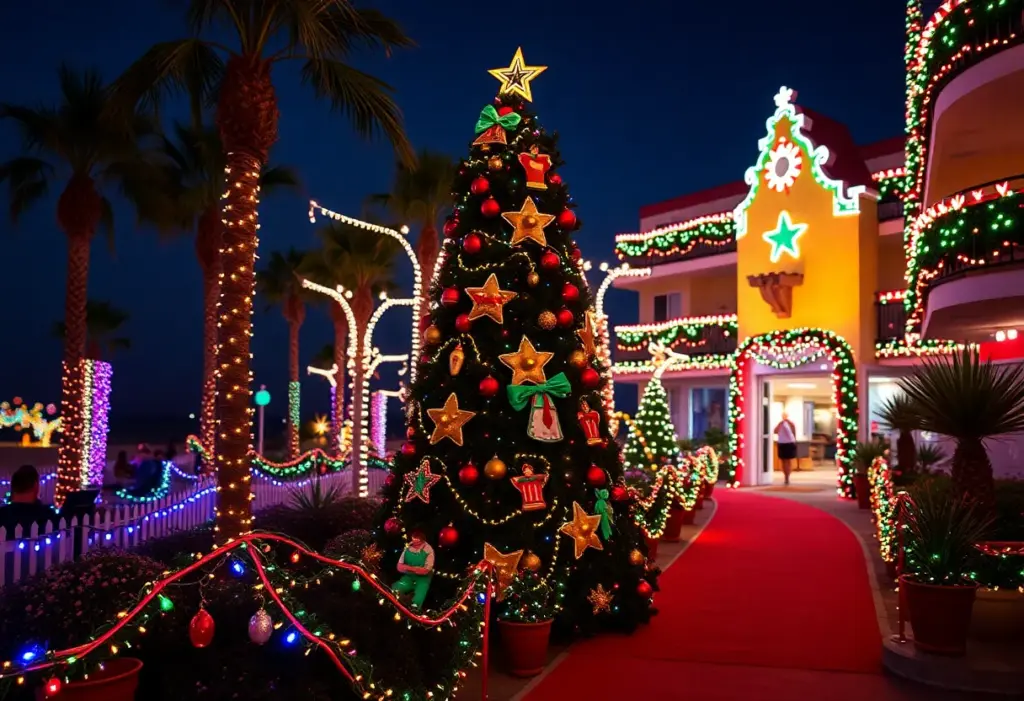 Holiday decorations at Hotel del Coronado inspired by 'The Wizard of Oz'