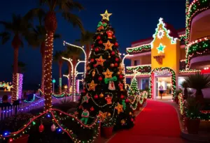 Holiday decorations at Hotel del Coronado inspired by 'The Wizard of Oz'