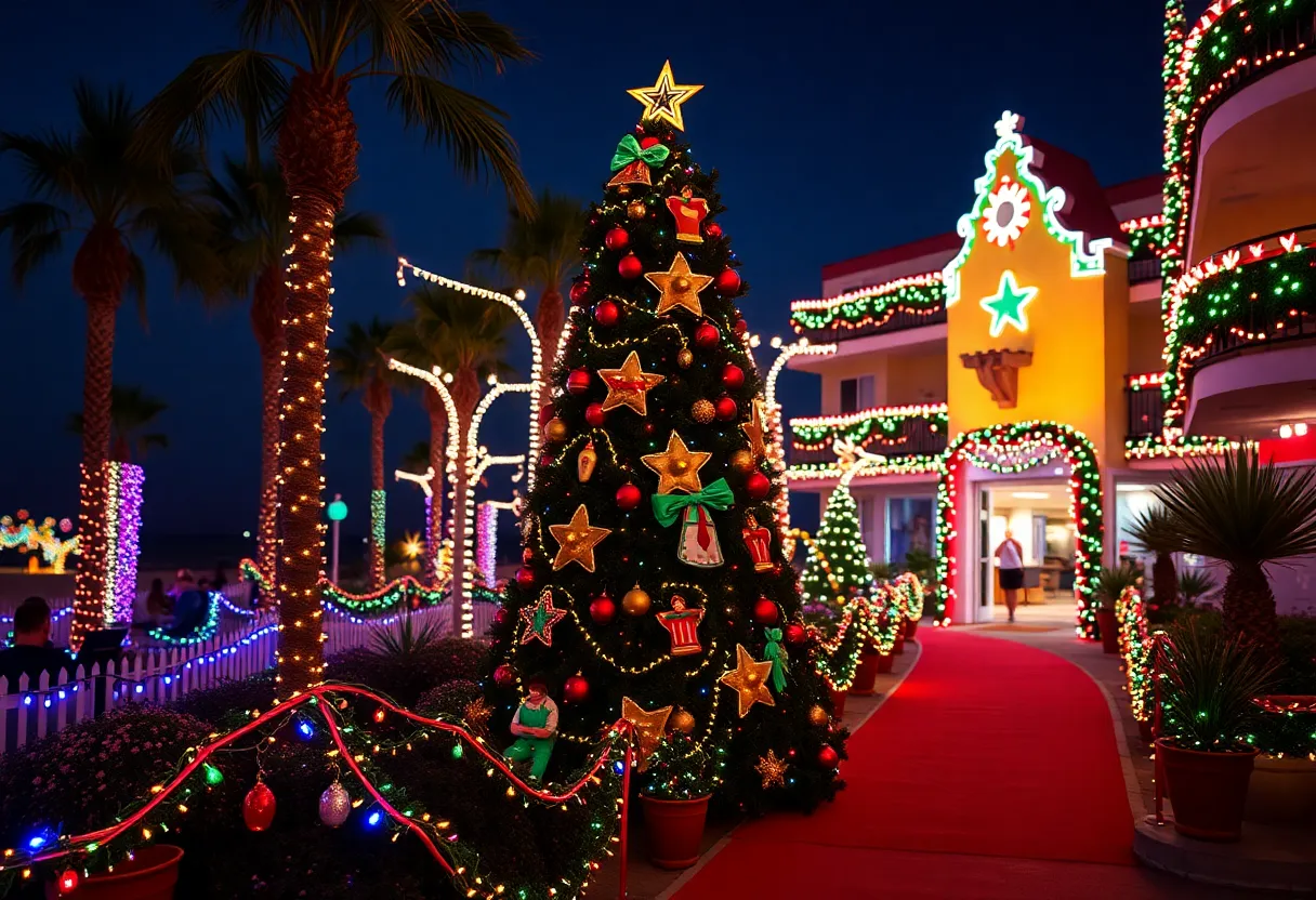 Holiday decorations at Hotel del Coronado inspired by 'The Wizard of Oz'