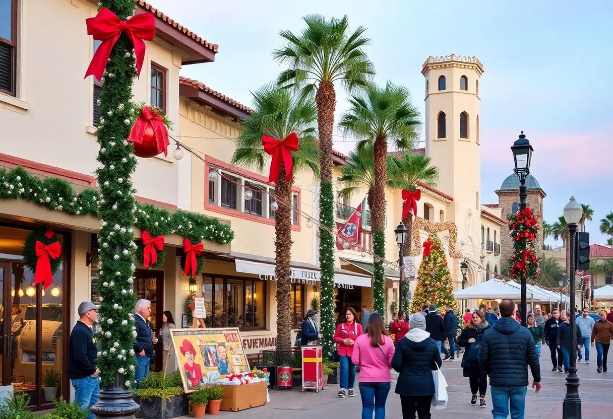 Community members engaging in festive events in La Jolla, California.