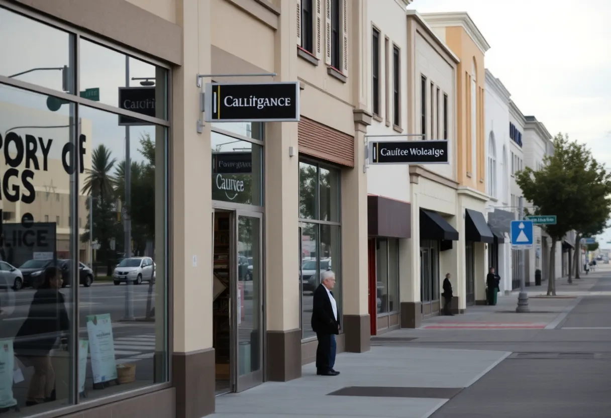 La Mesa street showing effects of power outage