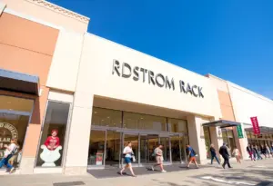 New Nordstrom Rack store opening with shoppers
