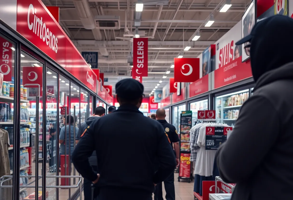 Retail store affected by organized retail theft