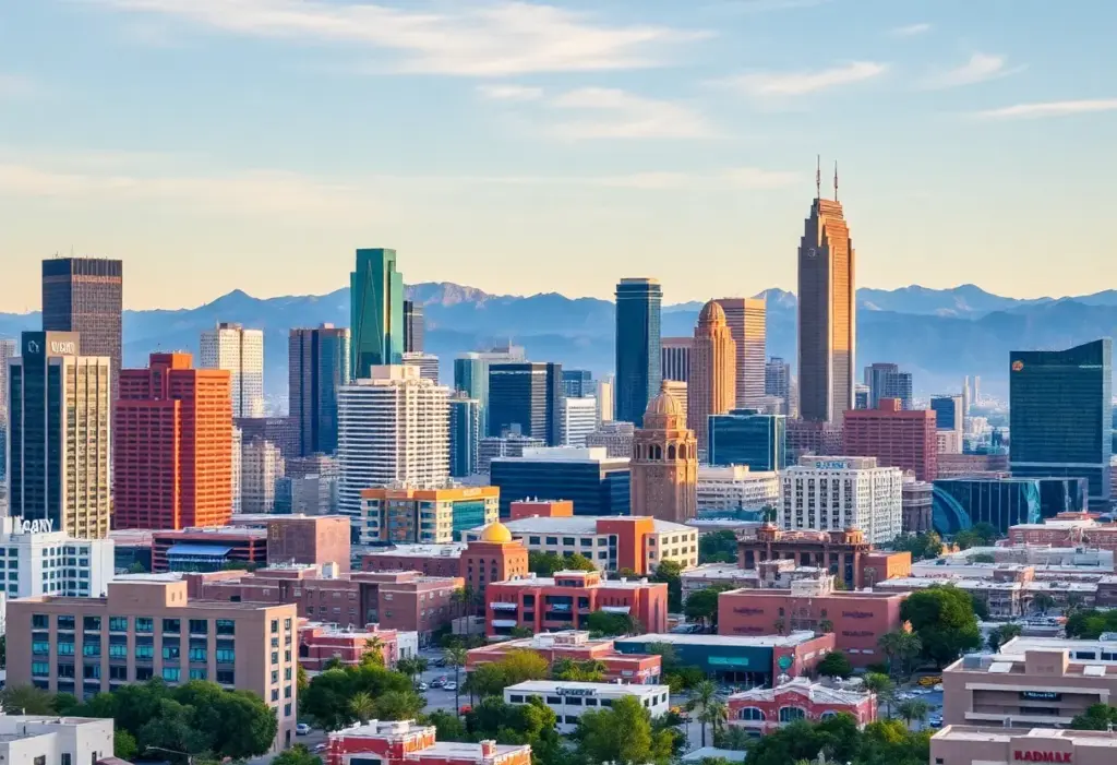 Cityscape of Phoenix, Arizona highlighting startup activity