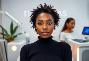 Pico laser technology being used in a skincare clinic