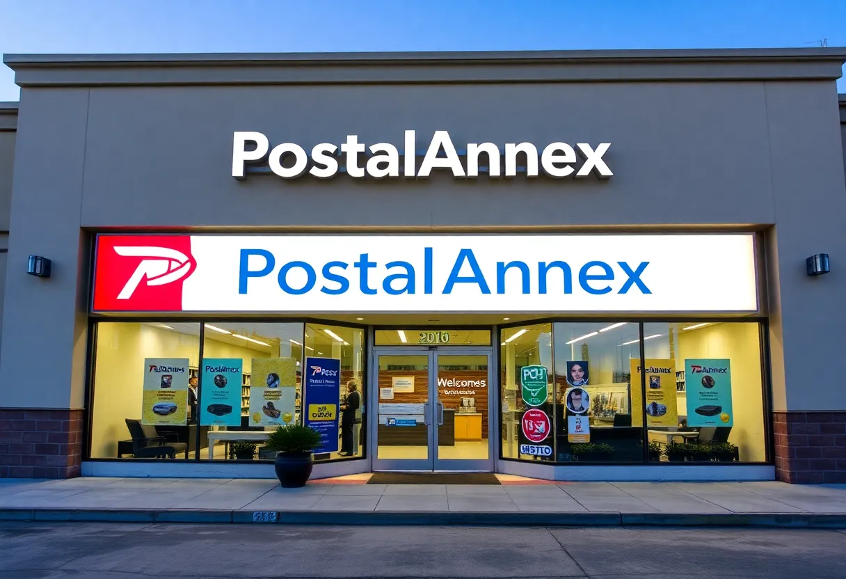 Exterior view of the new PostalAnnex in El Paso, Texas