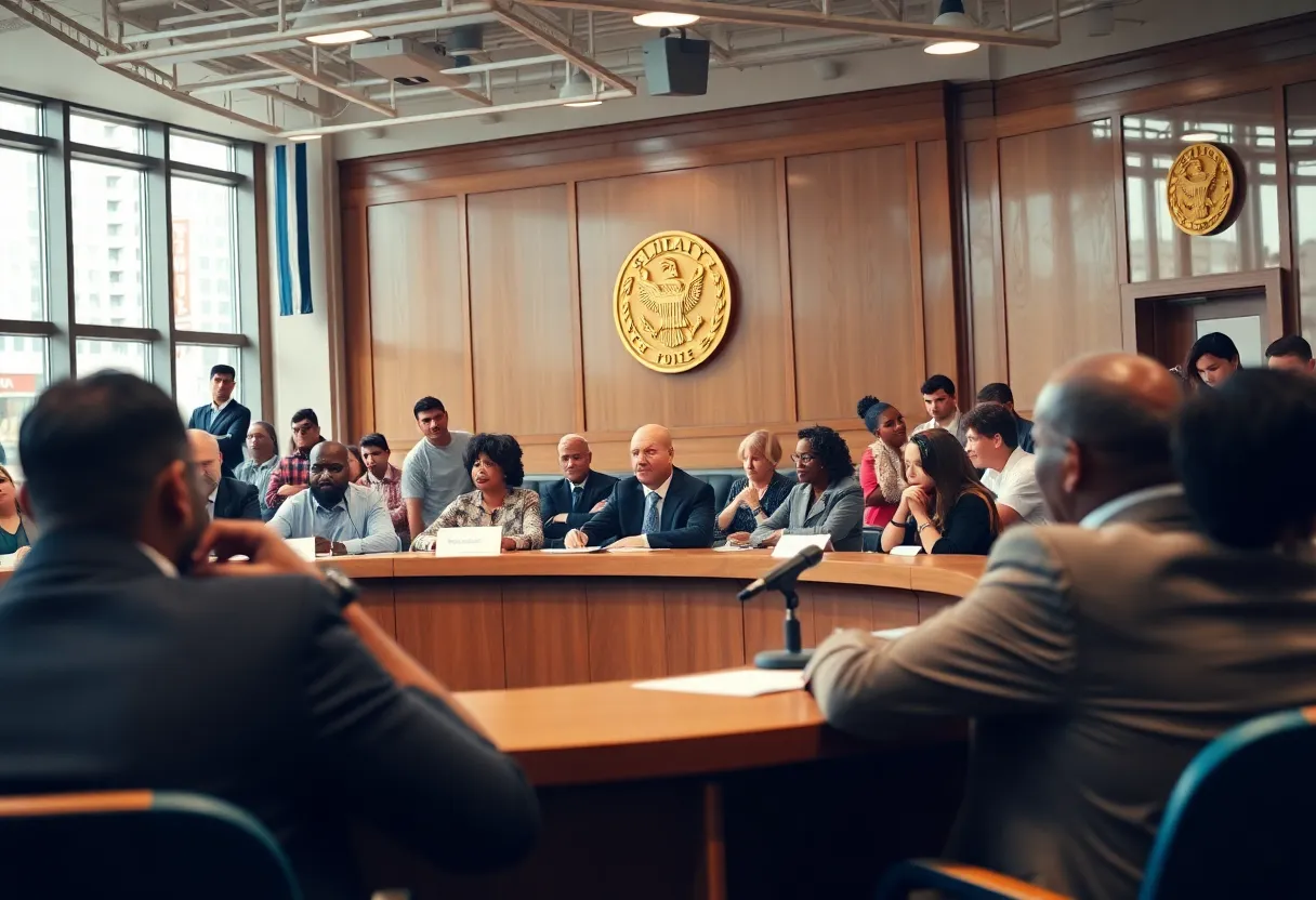 City council members discussing the Poway special election