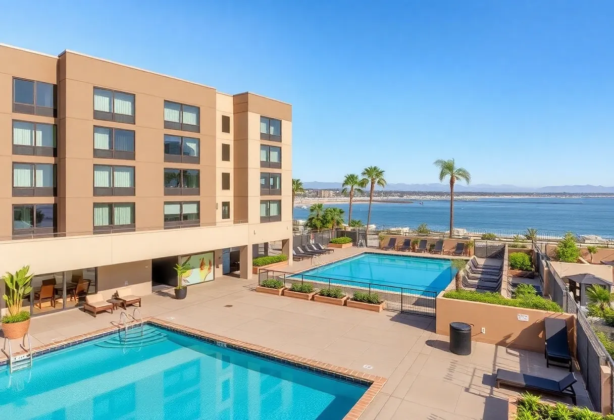 Exterior view of the Residence Inn by Marriott San Diego Sorrento Mesa/Sorrento Valley