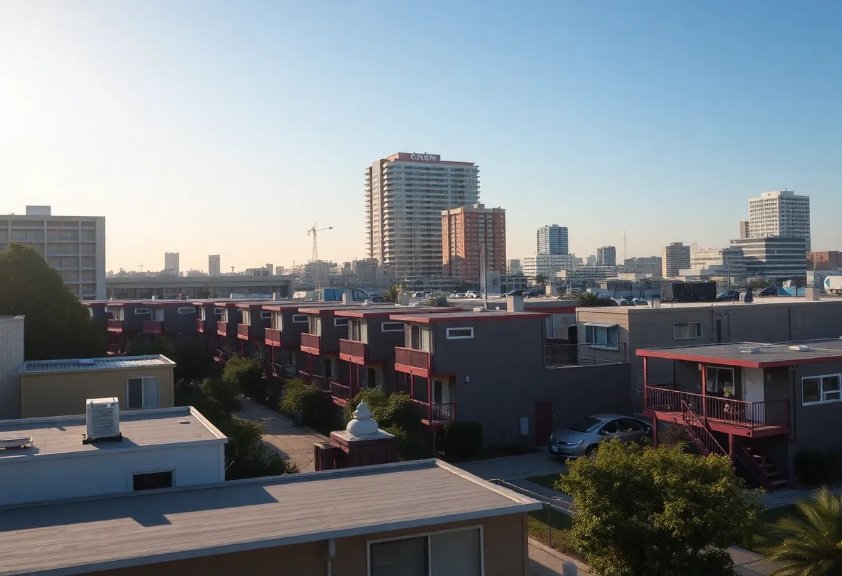 View of San Diego showcasing single-room occupancy hotels and the housing market.