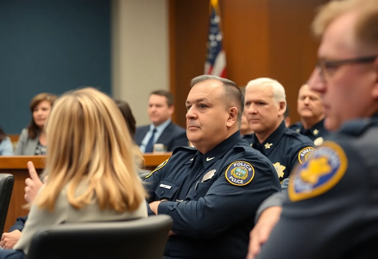 San Diego city council meeting about police reform.