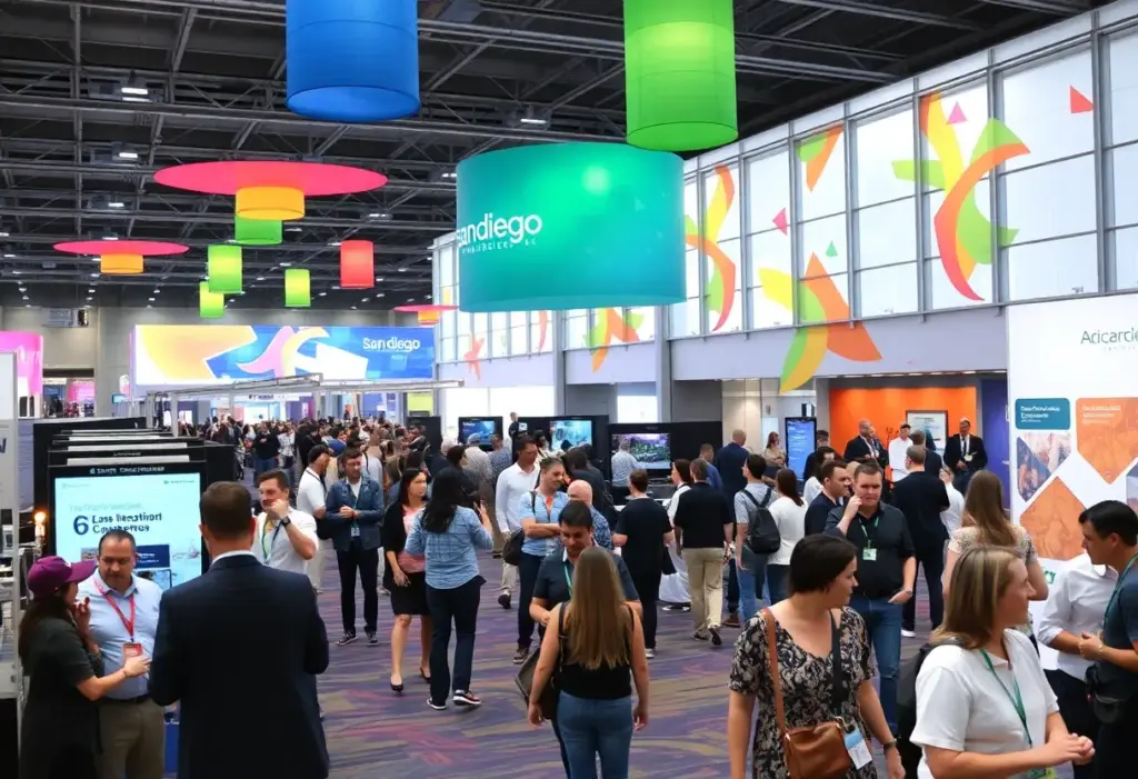 People at the San Diego Convention Center during the TED Conference