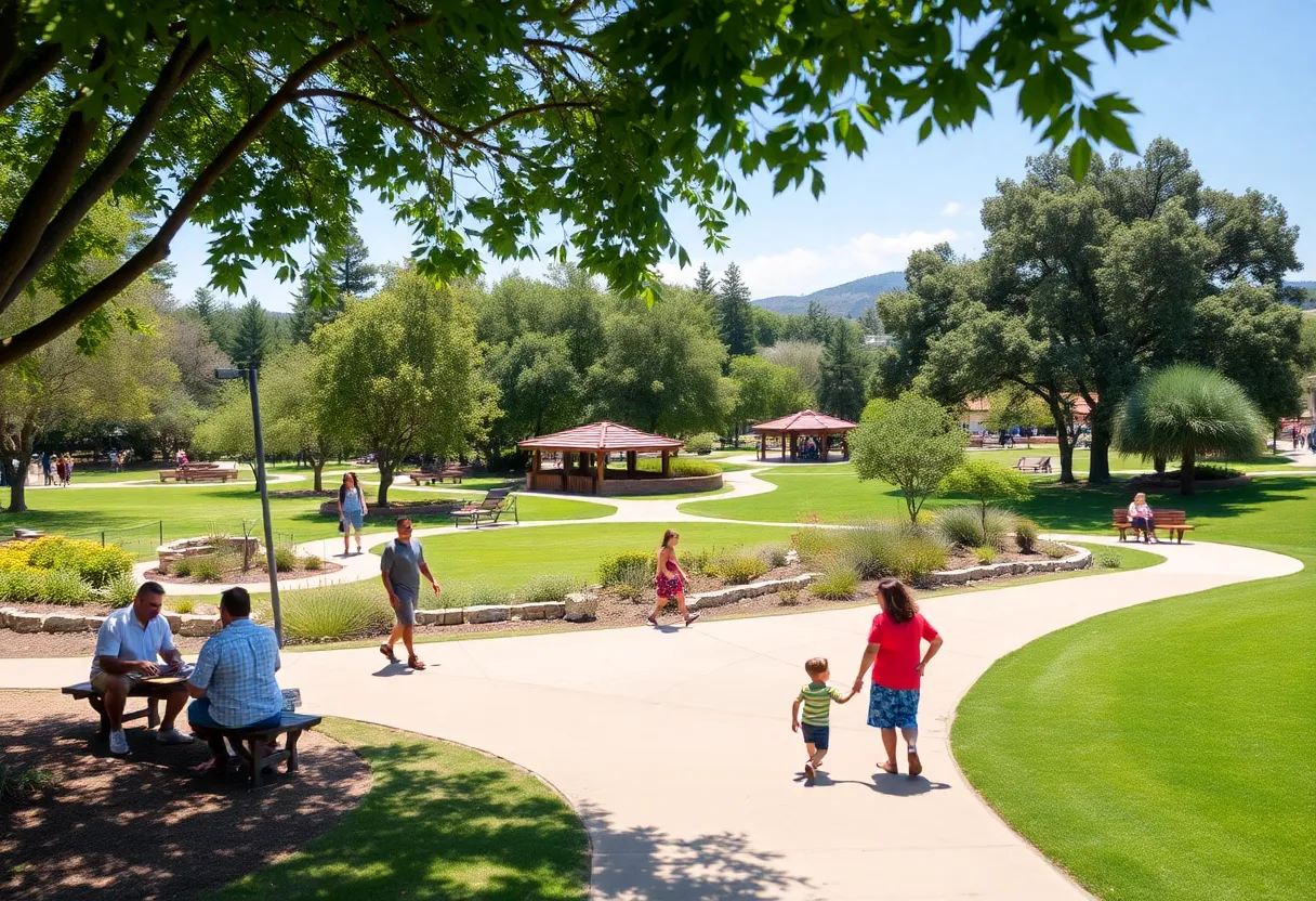 Outdoor activity in a San Diego County park.