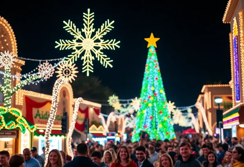 Festive holiday events in San Diego with lights and community activities