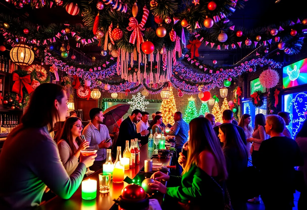 Festive atmosphere at San Diego holiday pop-up bar