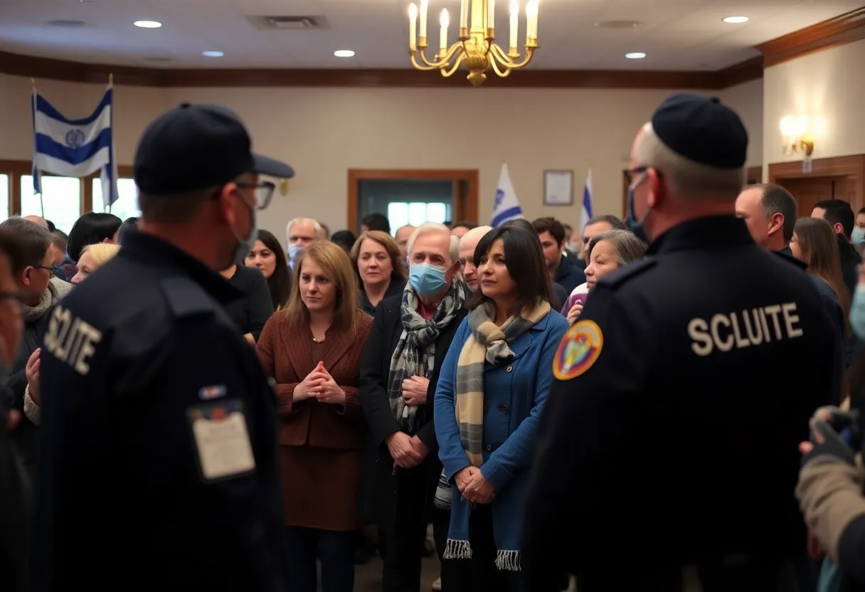 Gathering of the San Diego Jewish community during Hanukkah celebration