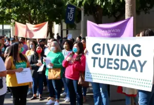 Community event for Giving Tuesday in San Diego showcasing nonprofit organizations