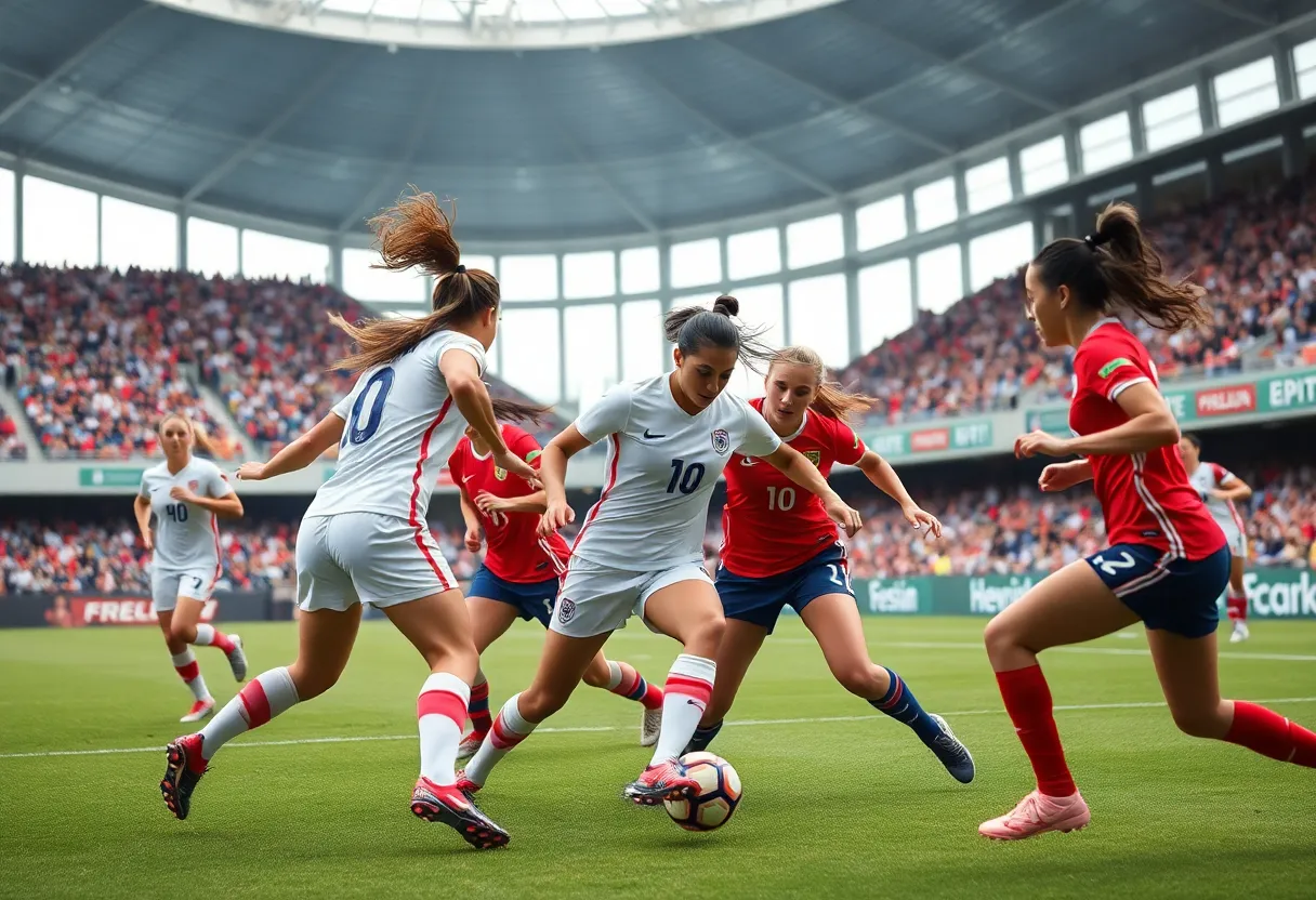 San Diego Wave FC players celebrating their victory in the World Sevens Championship.