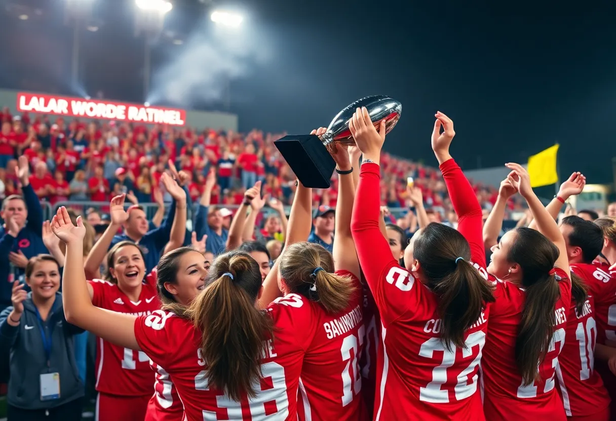 San Diego Wave FC team celebrating their championship victory.