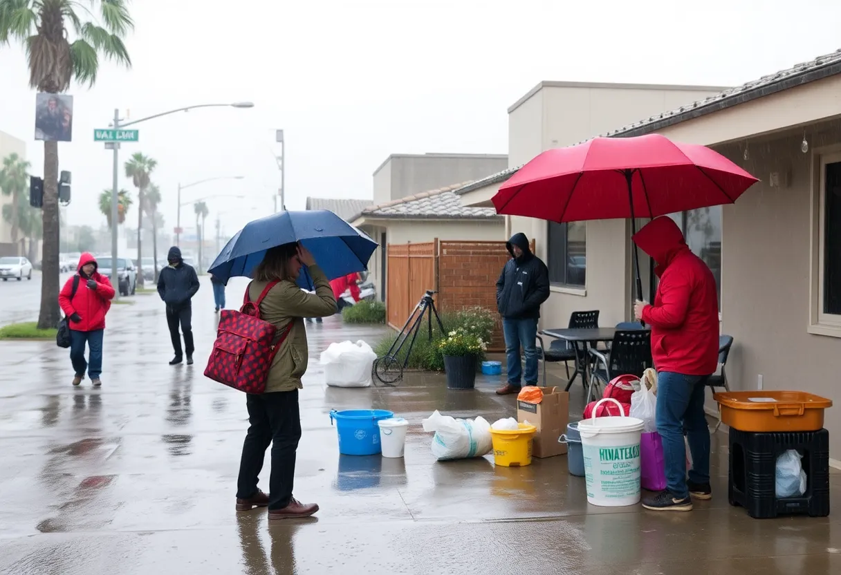 Residents preparing for winter storm in San Diego