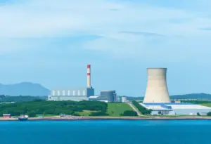Conceptual representation of nuclear power plant relocation safety measures.