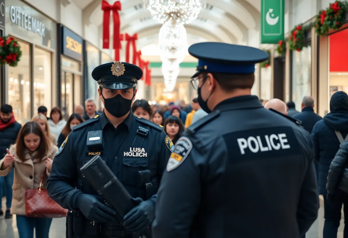 Shoplifting incident at Westfield UTC mall with police presence.