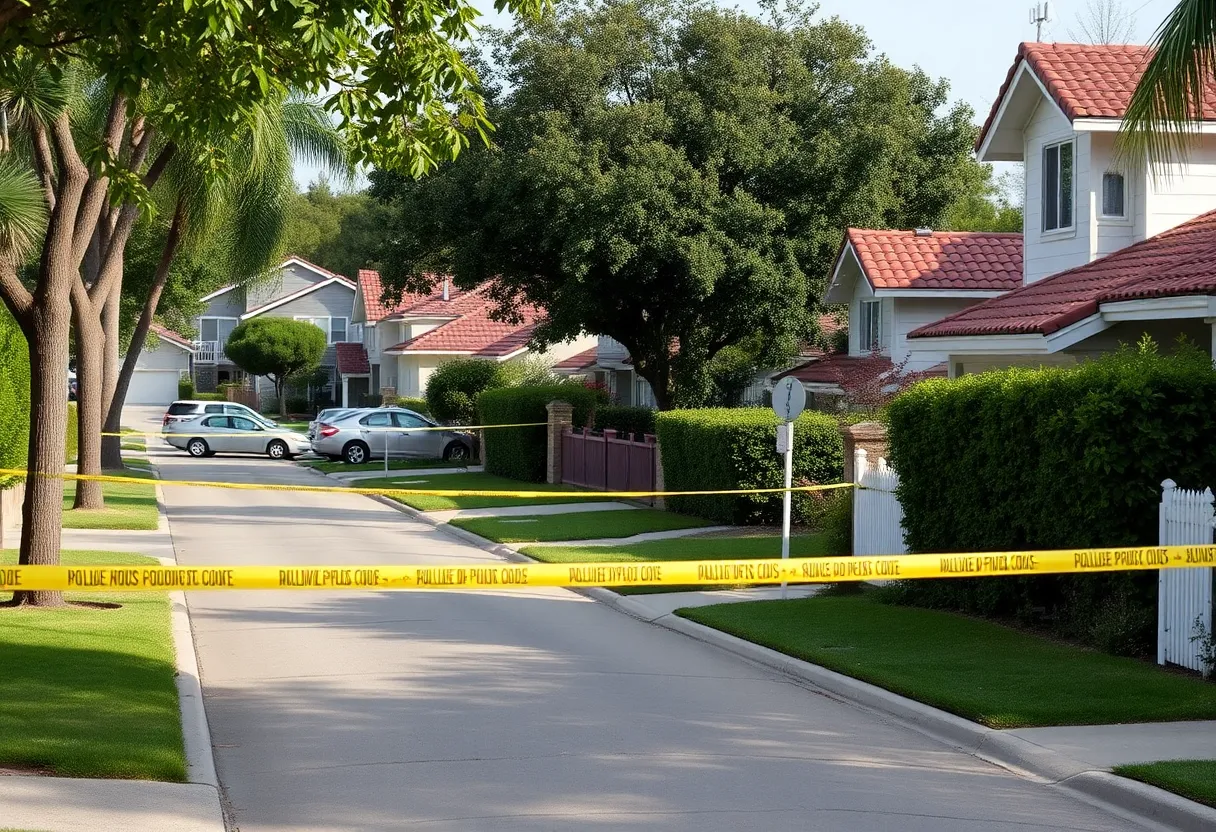 Scene of investigation in Southcrest neighborhood, San Diego