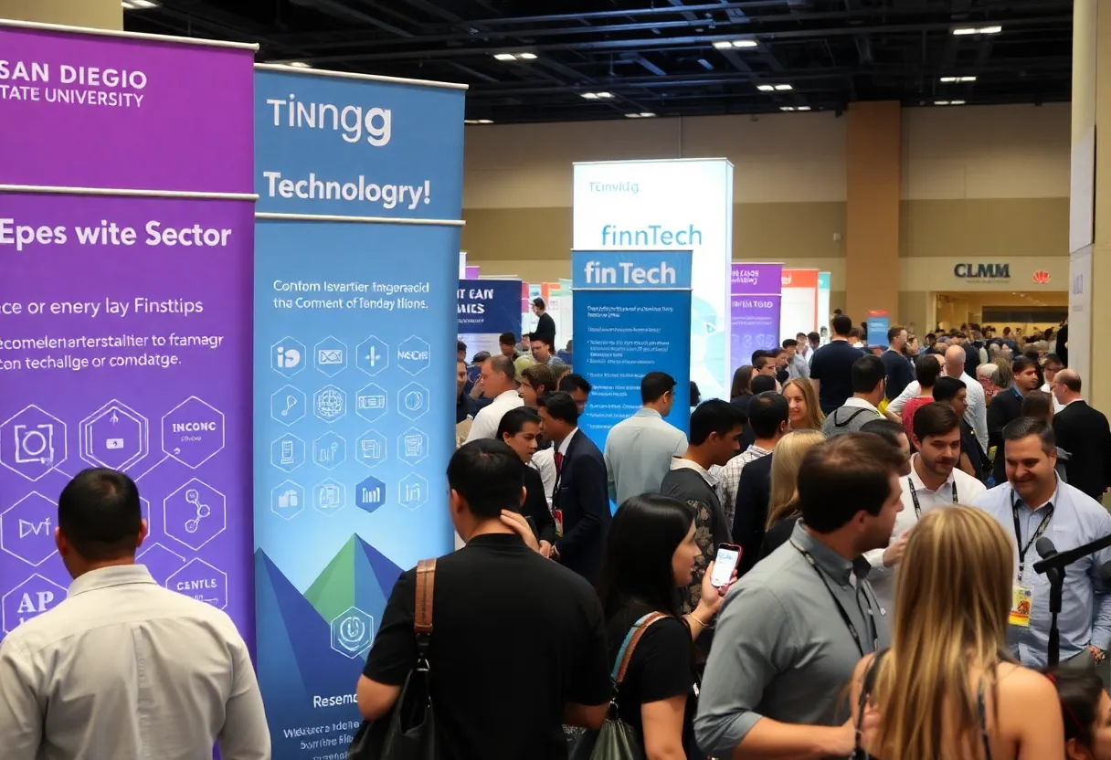Participants networking at the TechCon SoCal conference in San Diego.