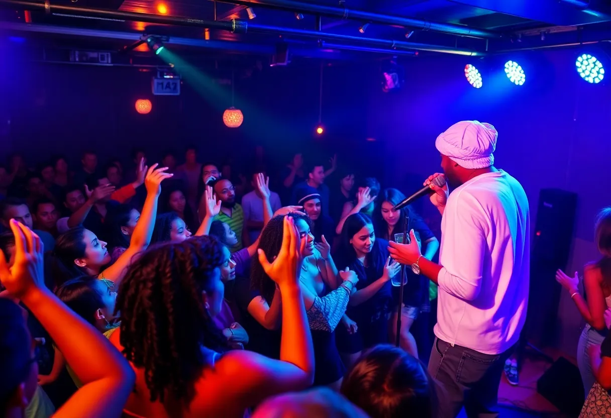 Crowd enjoying The English Beat performance at Belly Up
