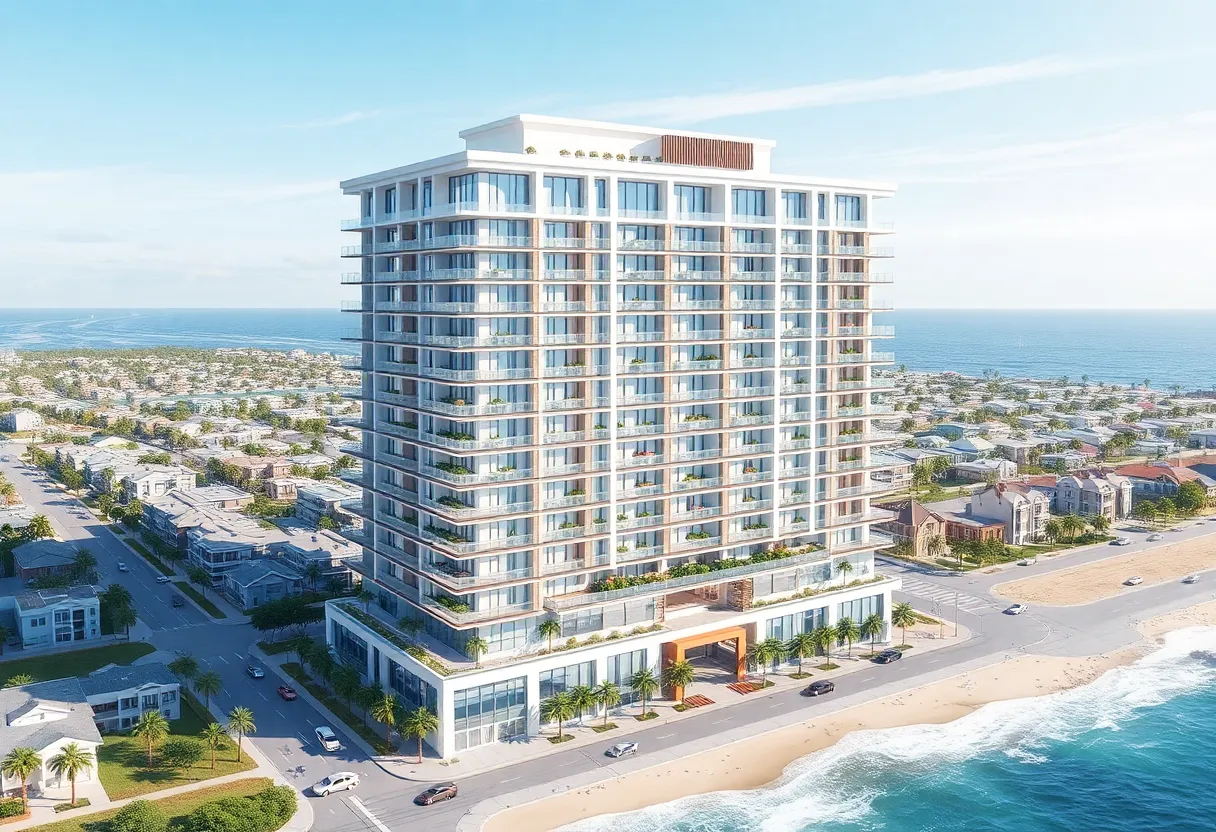 Conceptual design of the Turquoise Tower in Pacific Beach