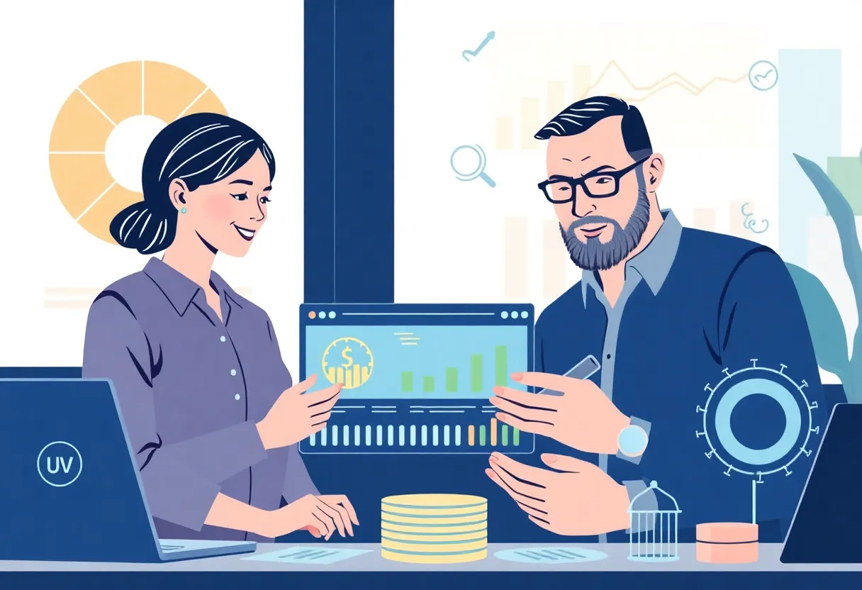 Digital interface for cash flow management for small businesses