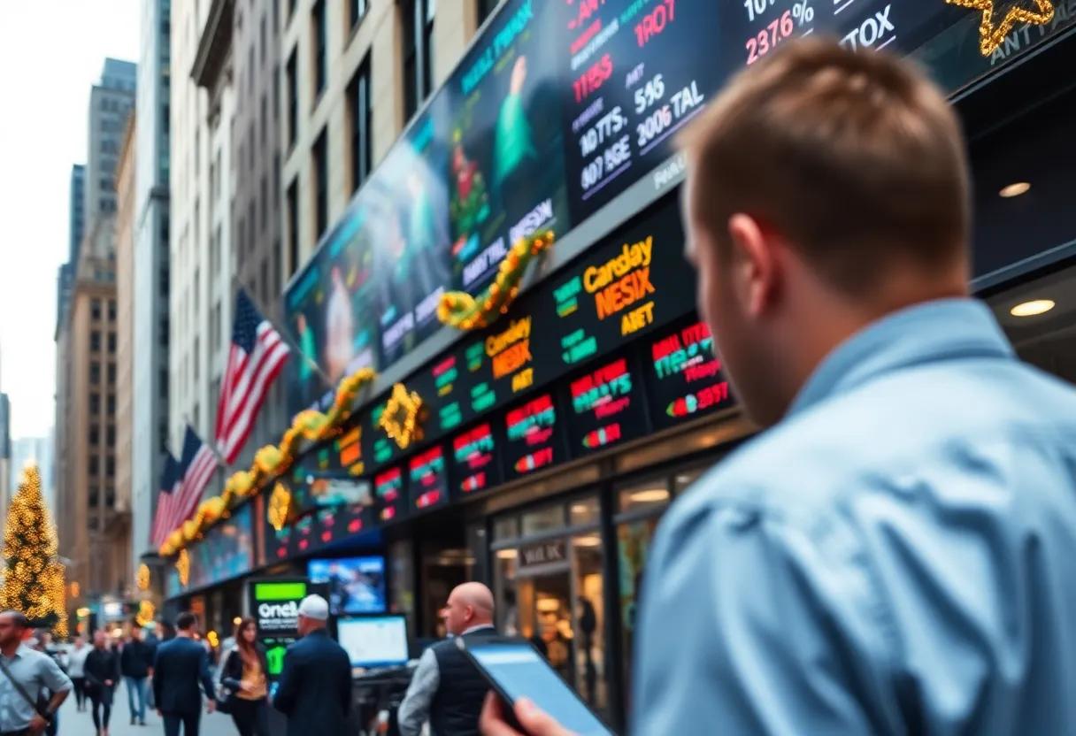 Traders on Wall Street celebrating record stock market highs