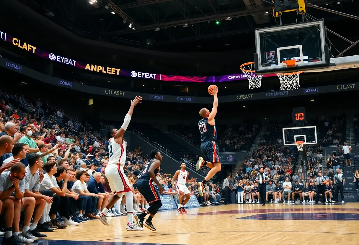 Celebration after USD Toreros win against UCSD Tritons
