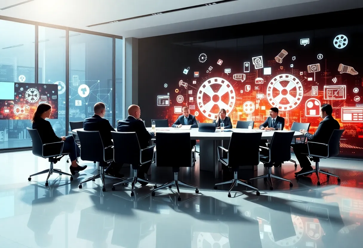 Board meeting discussing acquisition offers