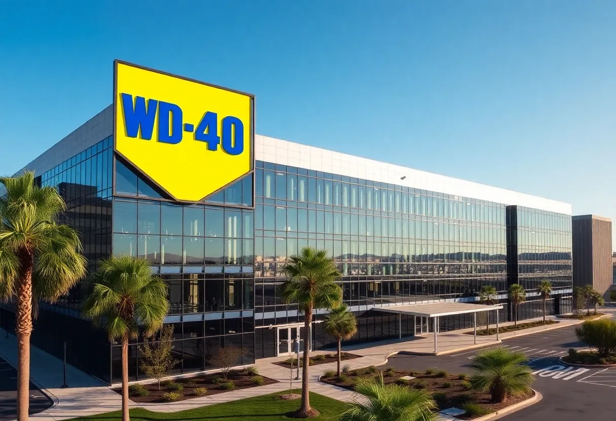 Exterior view of WD-40 Company's headquarters in San Diego