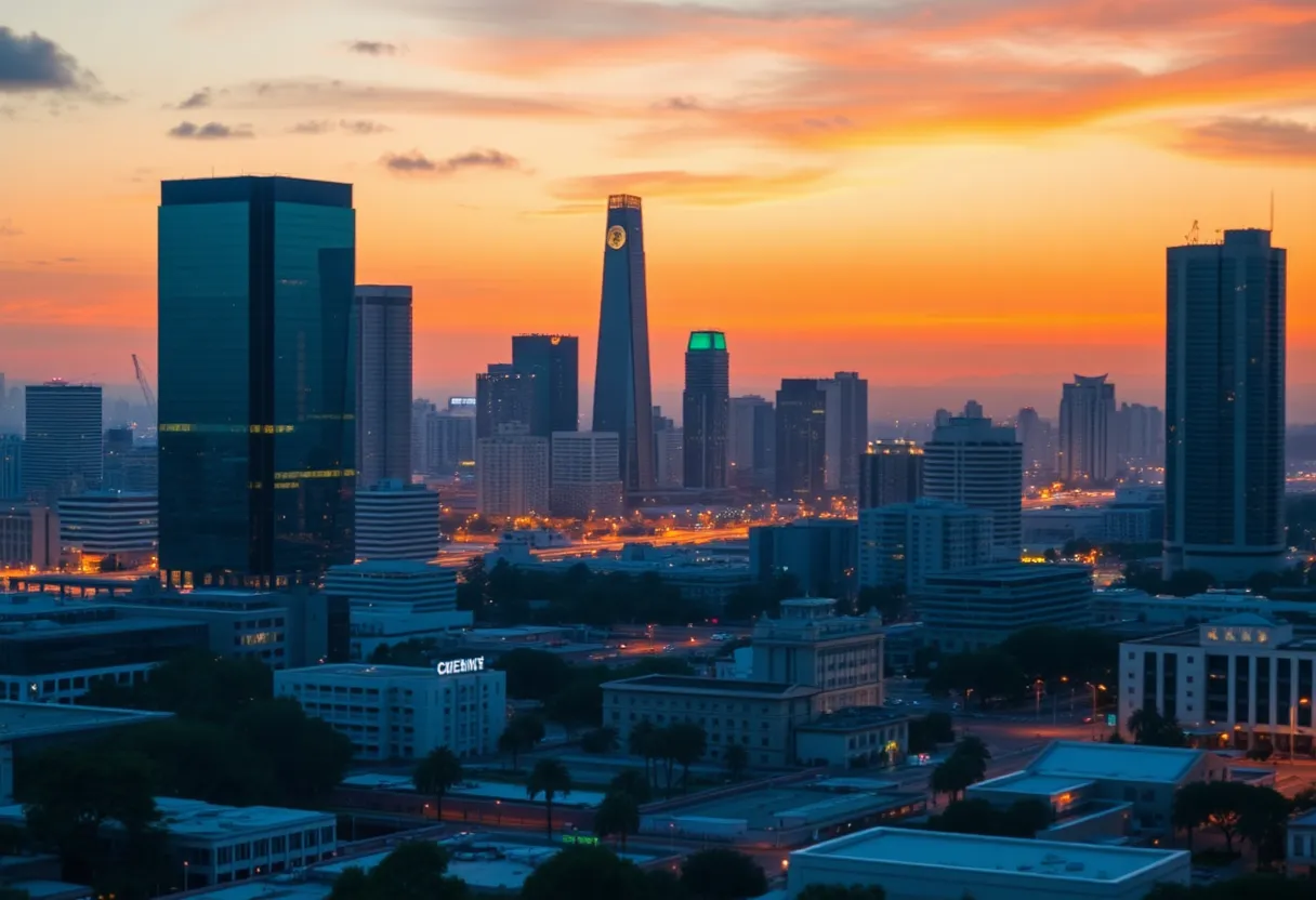 Depiction of digital technology and transformation in San Diego