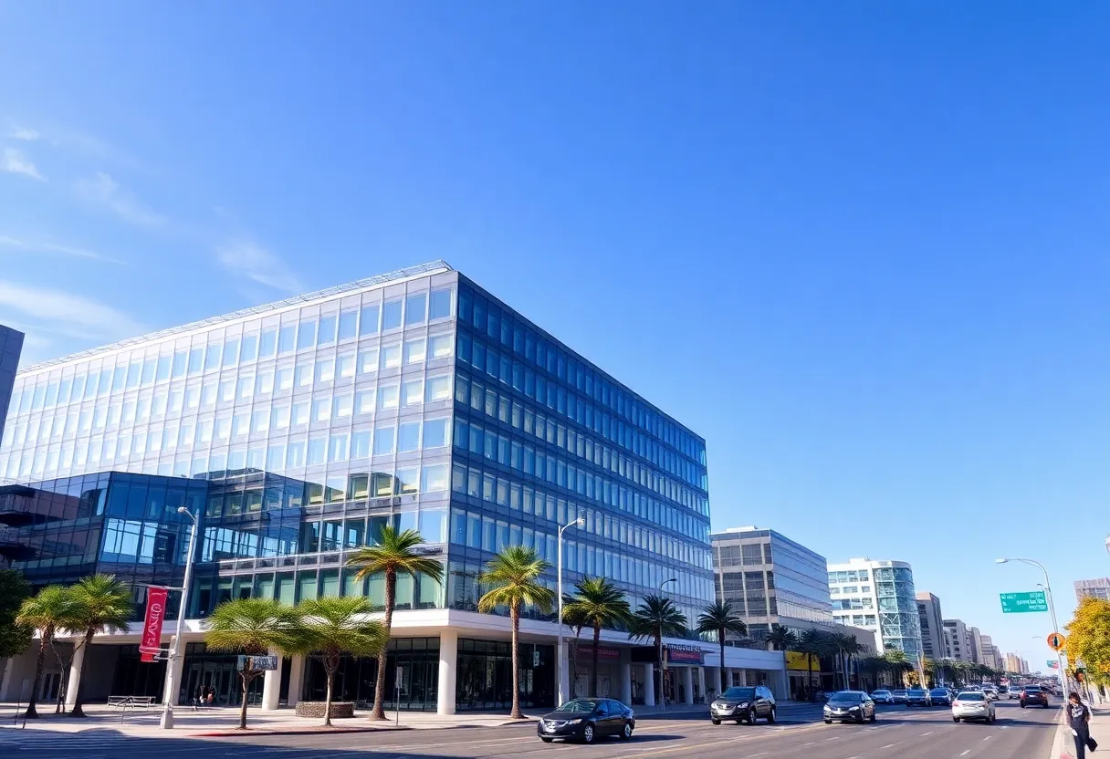 Modern office complex acquired by Axos Financial in San Diego